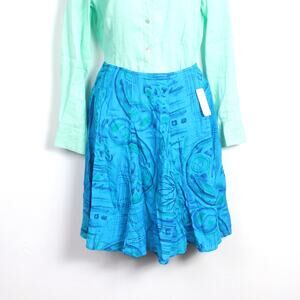 NEW Vintage David N crinkle gauze skirt Size 8